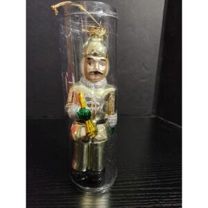 NEW Vintage Soldier Nutcracker‎ Christmas Ornament Gold Glittered Uniform